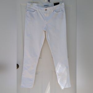 NWT Women's White House Black Market Jeans Women's Size 10 Slim - White